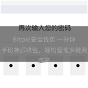 Bitpie安全钱包 一分钟上手比特派钱包，轻松管理多链资产