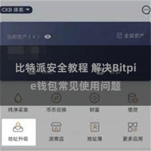 比特派安全教程 解决Bitpie钱包常见使用问题