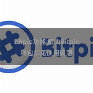 Bitpie功能 解决Bitpie钱包常见使用问题