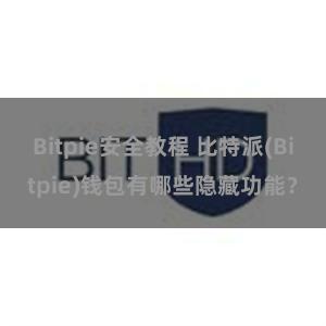 Bitpie安全教程 比特派(Bitpie)钱包有哪些隐藏功能？