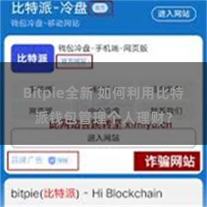 Bitpie全新 如何利用比特派钱包管理个人理财？