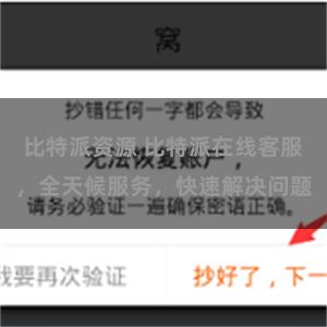 比特派资源 比特派在线客服，全天候服务，快速解决问题